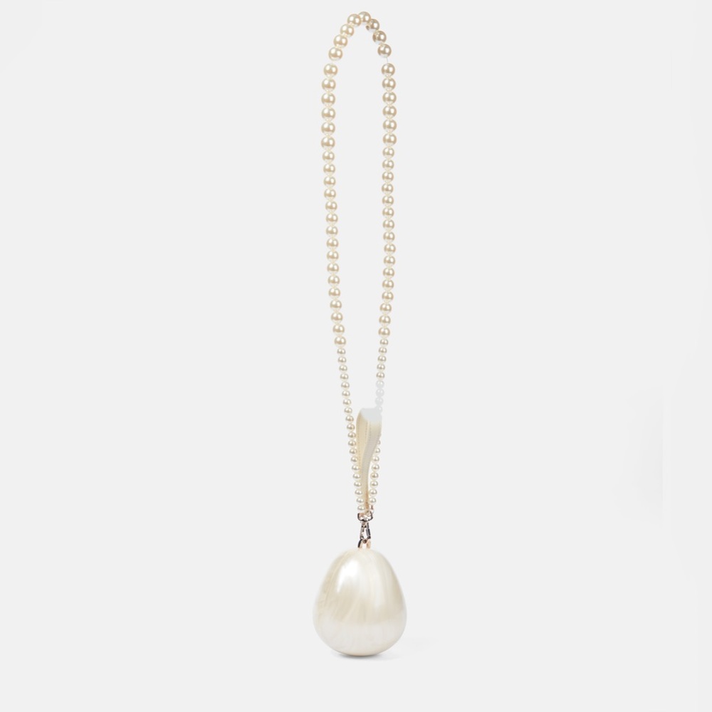 SIMONE ROCHA Micro Egg Pearl-Effect Cross-Body Bag - Picture 4 of 12